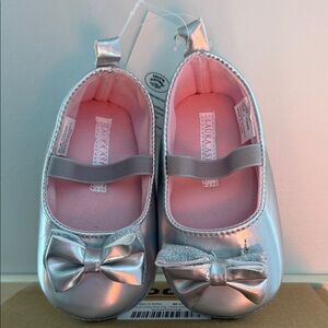 Laura Ashley Metallic Silver Dress Shoes